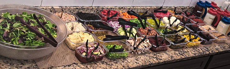 Salad bar at New Choices Treatment Center